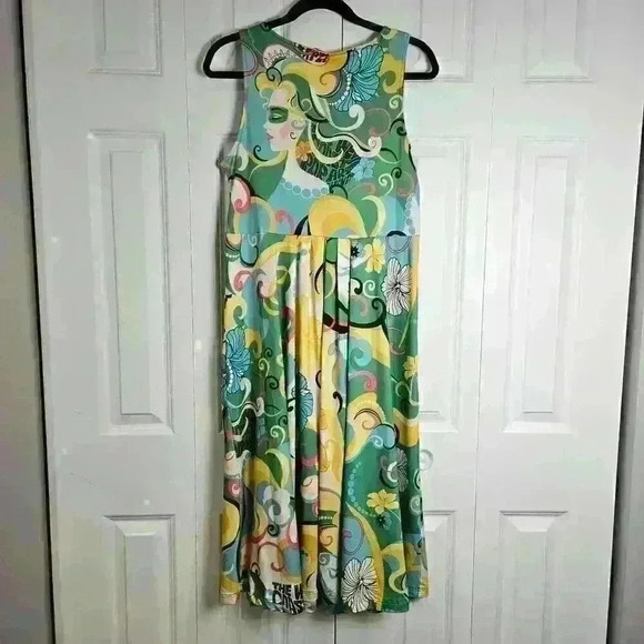 Isle West Coast Pop Art Experimental Women's Large Dress - Picture 2 of 9
